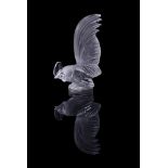 LALIQUE, CRYSTAL LALIQUE, A CLEAR AND FROSTED GLASS ' COQ NAIN' COCKEREL