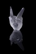 LALIQUE, CRYSTAL LALIQUE, A CLEAR AND FROSTED GLASS 'SYLVIE' VASE