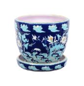 A MINTON MAJOLICA JAPONAISME JARDINIERE AND STAND