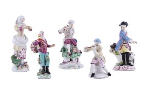 A SELECTION OF ENGLISH PORCELAIN FIGURES