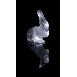 LALIQUE, CRYSTAL LALIQUE, A CLEAR AND FROSTED GLASS 'CESAR' RABBIT
