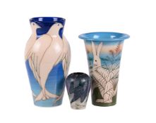 SALLY TUFFIN FOR DENNIS CHINA WORKS: THREE VARIOUS VASES