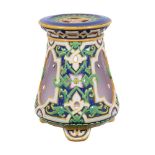 AN AESTHETIC MOVEMENT MINTON MAJOLICA JARDINIERE STAND