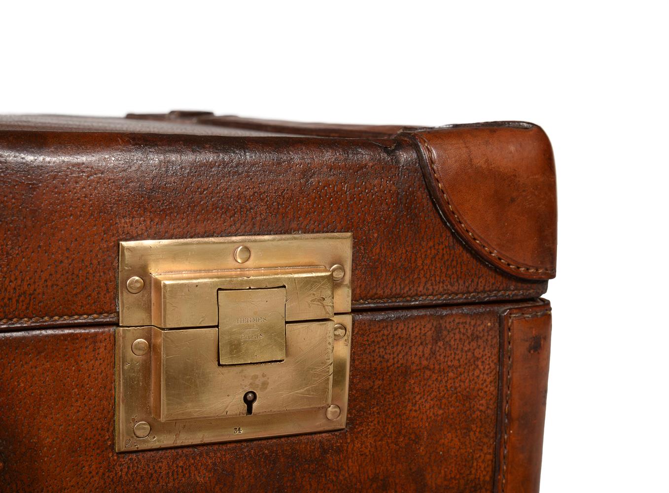 AN HERMES, PARIS, LEATHER TRUNK - Image 2 of 2