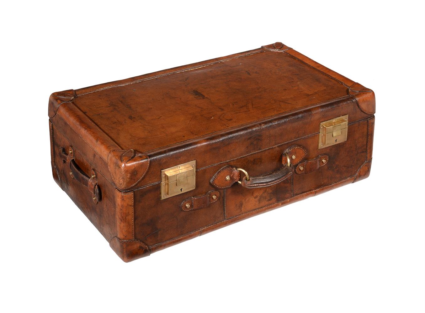 AN HERMES, PARIS, LEATHER TRUNK