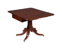 A GEORGE IV MAHOGANY PEMBROKE TABLE