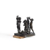 AFTER CLODION, A BRONZE GROUP OF BACCHIC CHILDREN