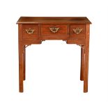 A GEORGE III MAHOGANY SIDE TABLE