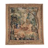 A CLASSICAL VERDURE TAPESTRY PROBABLY FRENCH