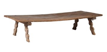 AN INDIAN HARDWOOD LOW TABLE