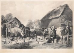 G. PATERSON AFTER J. F. HERRING, AN ENGLISH FARM YARD (1859)