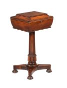 Y A WILLIAM IV ROSEWOOD TEAPOY