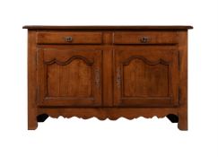 A FRENCH WALNUT SIDE CABINET