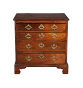 A GEORGE III MAHOGANY CHEST OF DRAWERS