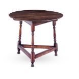 A FRUITWOOD CRICKET TABLE, MID 18TH CENTURY