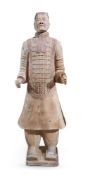 A CHINESE FIGURE OF A TERRACOTTA ARMY WARRIOR, LATE 20TH CENTURY