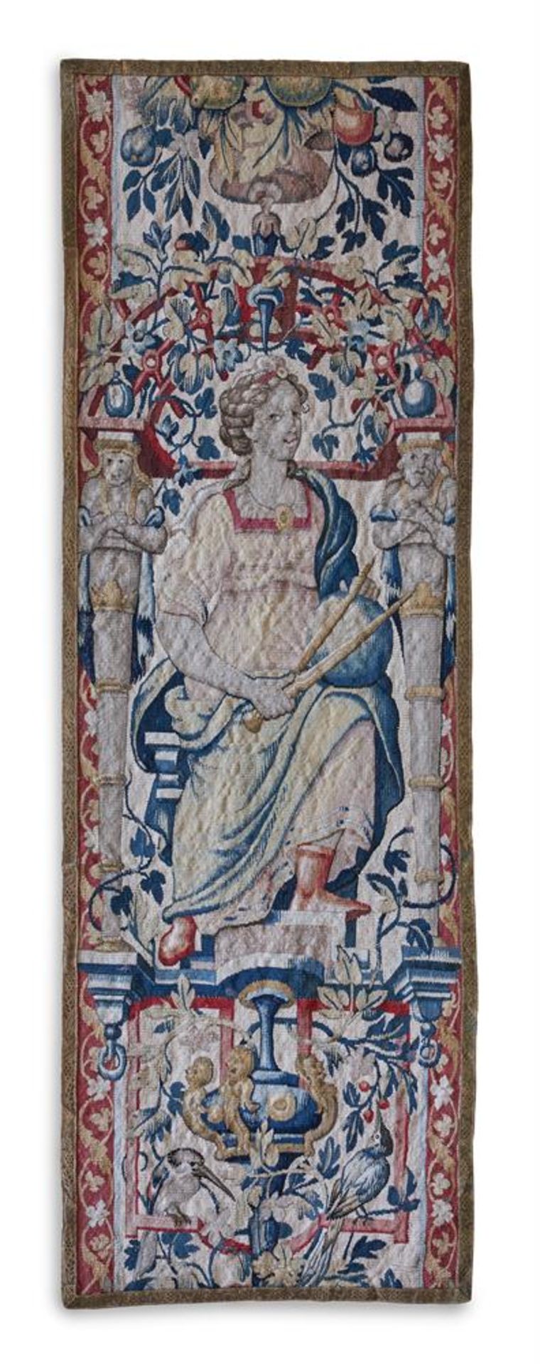 A PAIR OF BRUSSELS TAPESTRY BORDER FRAGMENTS, THIRD QUARTER 16TH CENTURY