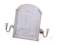 A SILVER-PLATED DRESSING MIRROR, EARLY 20TH CENTURY