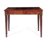 A REGENCY MAHOGANY AND LINE INALID SERVING TABLE, CIRCA 1815