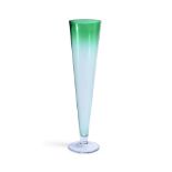 A LARGE FRENCH GREEN GLASS VASECONTEMPORARY