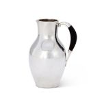 Y GEORG JENSEN, A DANISH SILVER COLOURED WATER JUG OR PITCHER