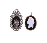 GEORGE III AND QUEEN CHARLOTTE, TWO COMMEMORATIVE PENDANTS