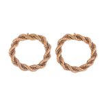 LABORATORIO ORAFO NICOLI-SCOLA S.n.C. , TWO ITALIAN 1960S ROPE TWIST BRACELETS/NECKLACE