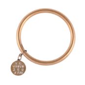 A POLISHED GOLD COLOURED BANGLE SECOND QUARTER OF THE 20TH CENTURY