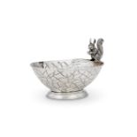 AN ARMENIAN SILVER SQUIRREL BOWL