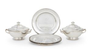 CHRISTOFLE, A PAIR OF FRENCH ELECTRO-PLATED VEGETABLE DISHES