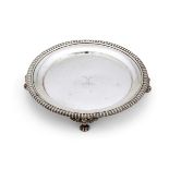 PAUL STORR, A GEORGE III SILVER CIRCULAR WAITER