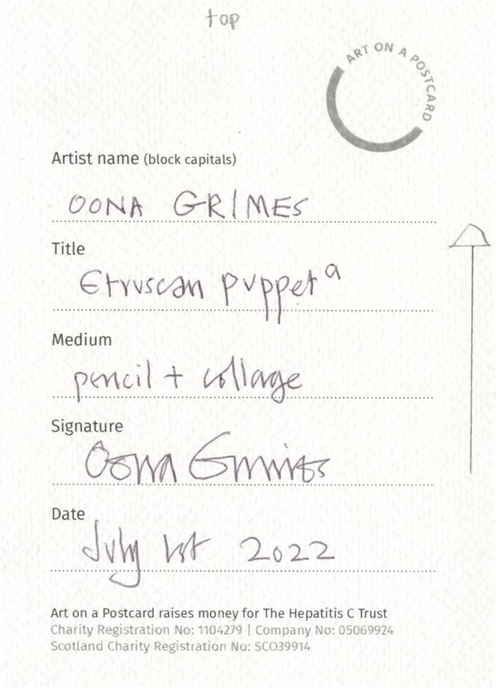 Oona Grimes, Etruscan Puppet a, 2022 - Image 2 of 3