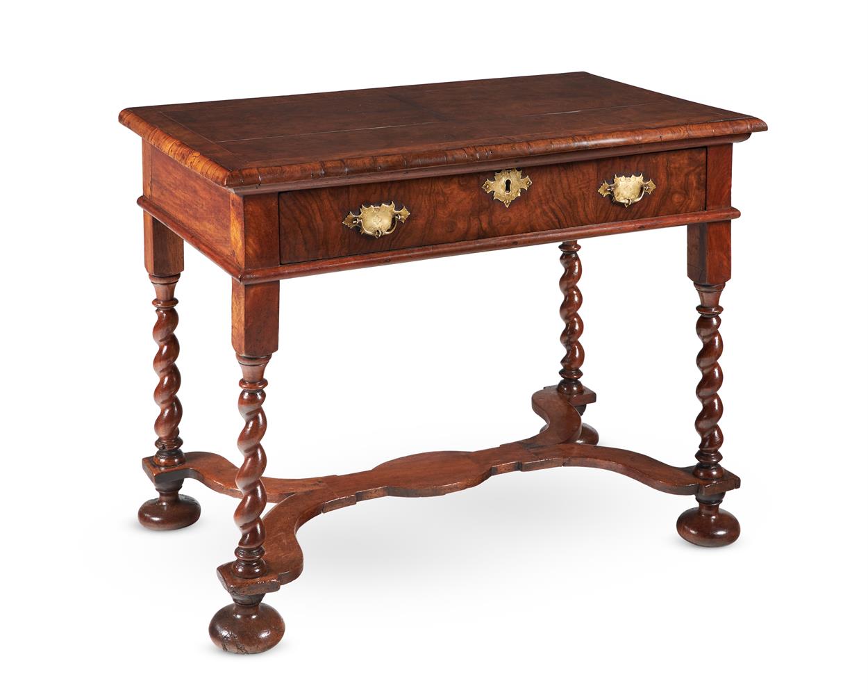 A WALNUT AND BURR WALNUT SIDE TABLE, CIRCA 1690 AND LATER - Image 2 of 3