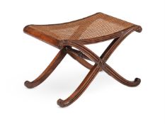 Y A REGENCY ROSEWOOD X-FRAME STOOL, ATTRIBUTED TO GILLOWS, CIRCA 1820