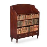 A GEORGE III MAHOGANY OPEN BOOKCASE, CIRCA 1810