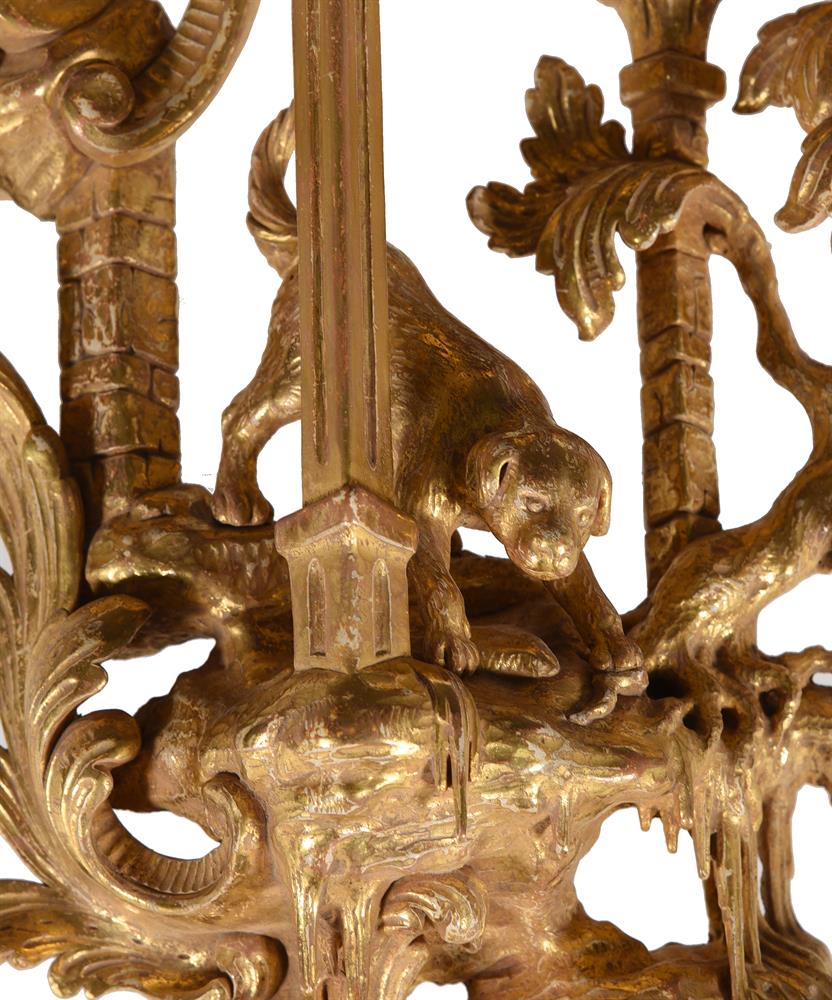 A PAIR OF GEORGE III GILTWOOD WALL BRACKETS, CIRCA 1760 - Image 5 of 7