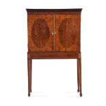 Y A GEORGE III MAHOGANY COLLECTOR'S CABINET ON STAND, CIRCA 1790