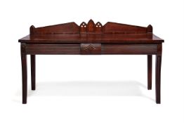 AN ANGLO-INDIAN EXOTIC HARDWOOD SERVING TABLE, CIRCA 1830