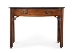 A GEORGE III MAHOGANY SIDE TABLE, IN THE MANNER OF THOMAS CHIPPENDALE, CIRCA 1780