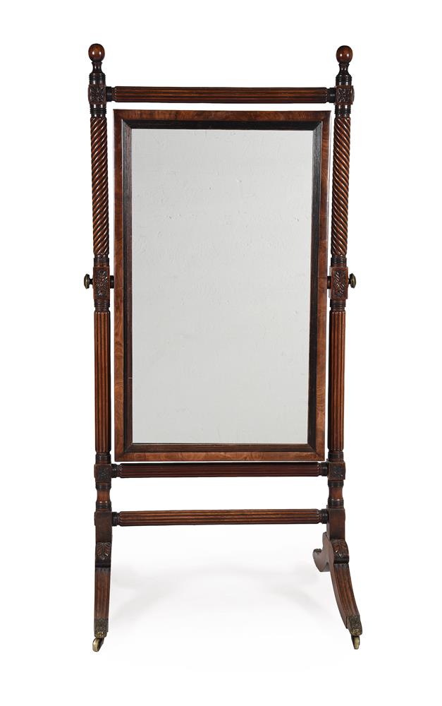A REGENCY MAHOGANY CHEVAL MIRROR, ATTRIBUTED TO GILLOWS, CIRCA 1815 - Image 2 of 7
