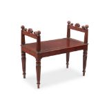 A REGENCY MAHOGANY WINDOW SEAT, IN THE MANNER OF GILLOWS, CIRCA 1820