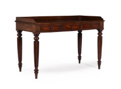 A GEORGE IV MAHOGANY DRESSING TABLE, IN THE MANNER OF GILLOWS, CIRCA 1830