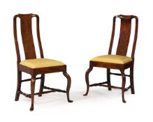 A PAIR OF CHINESE EXPORT EXOTIC HARDWOOD SIDE CHAIRS, POSSIBLY HUANG HUALI, CIRCA 1740