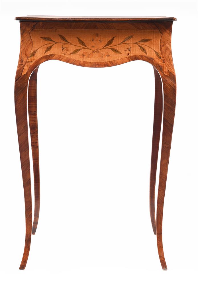 A GEORGE III HAREWOOD, WALNUT, AND MARQUETRY CENTRE TABLE, IN THE MANNER OF JOHN COBB, CIRCA 1775 - Image 4 of 4