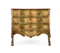 AN ITALIAN POLYCHROME PAINTED COMMODE, 18TH CENTURY