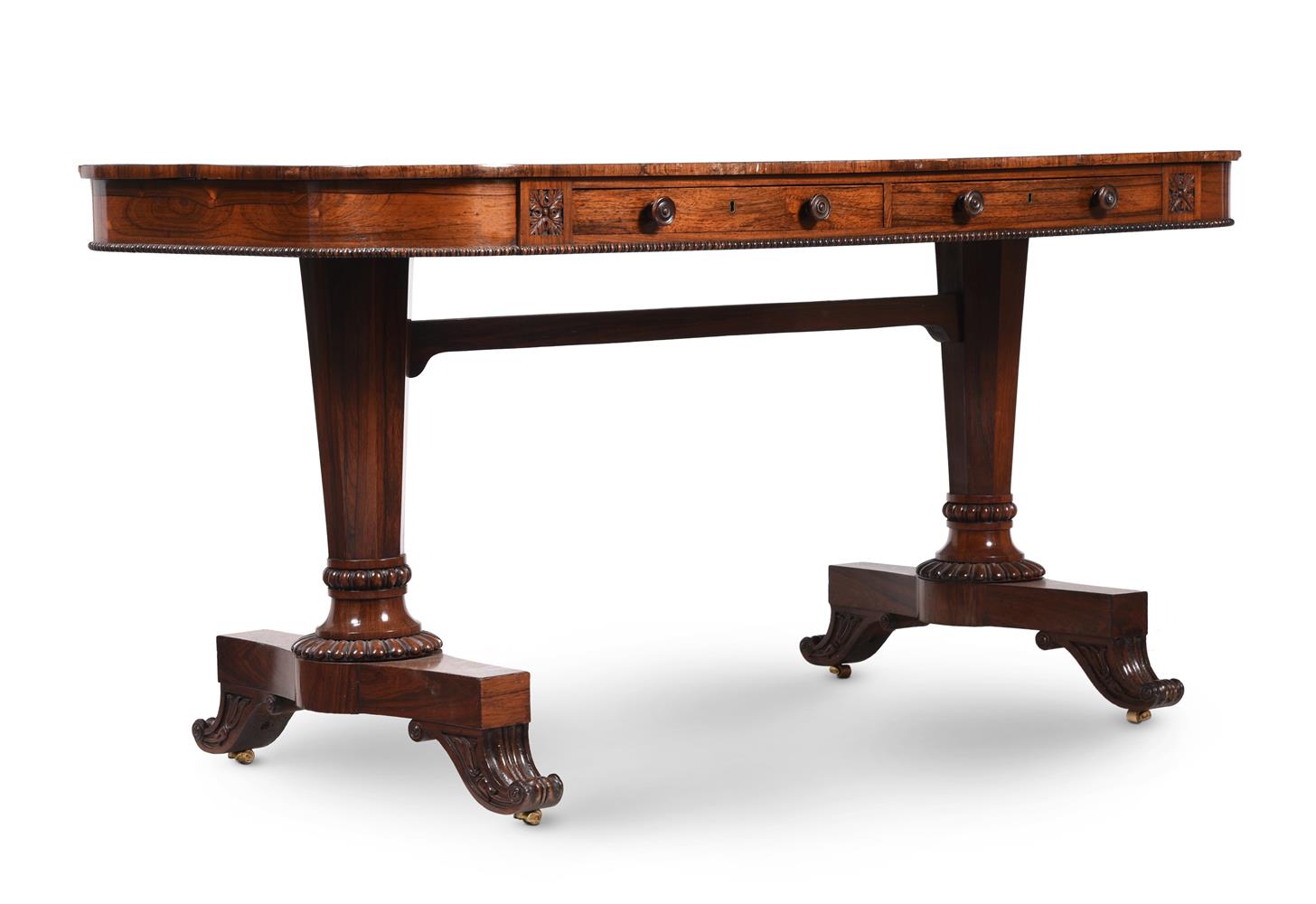 Y A WILLIAM IV ROSEWOOD LIBRARY TABLEy, CIRCA 1835 - Image 2 of 4