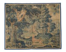 A VERDURE TAPESTRY PANEL, PROBABLY FLEMISH, LATE 17TH CENTURY
