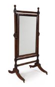 A REGENCY MAHOGANY CHEVAL MIRROR, ATTRIBUTED TO GILLOWS, CIRCA 1815