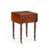 A GEORGE IV MAHOGANY PEMBROKE TABLE, IN THE MANNER OF GILLOWS, CIRCA 1830