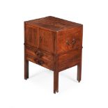 A GEORGE III MAHOGANY NIGHT COMMODE, LATE 18TH CENTURY